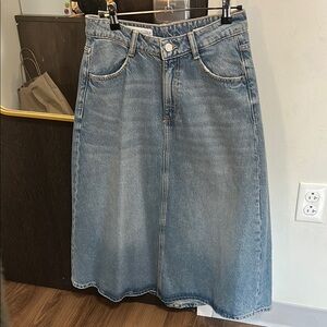 Zara Maxi Denim Skirt
